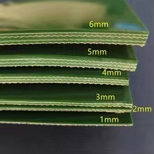 Cinta transportadora plana de PVC con tapa rugosa verde industrial de logística resistente al desgaste para producción de cosméticos - Product Image 4