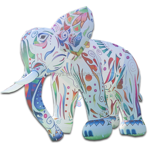 Éléphant gonflable géant de 2,5 m de haut pour événements de cirque, modèle d'éléphant sur <span class=keywords><strong>tambour</strong></span>, réplique de ballon gonflable en forme d'éléphant pour la publicité extérieure - Product Image 6