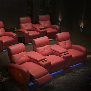 Sièges de cabine électriques de première classe, salle audiovisuelle souterraine, salle multifonction en cuir, <span class=keywords><strong>canapé</strong></span> de cinéma maison personnalisé - Product Image 6