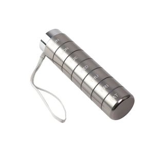 Pastillero de Viaje Semanal y Diario de Alta Calidad, Organizador de Pastillas de Aluminio Impermeable, Estuche Metálico para Medicamentos, Pastillero Portátil de Metal - Product Image 3