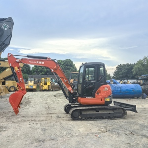 Mini-excavatrice sur chenilles de 5 tonnes, d'occasion, d'origine japonaise, Kx155-5, pour travaux agricoles, de jardinage et de construction urbaine, en stock, diesel hydraulique - Product Image 6