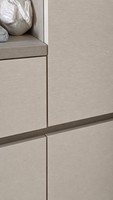 Armoire de rangement en bois massif de haute qualité, style mid-century, avec porte coulissante et tiroir, pour couloir, petit espace, maison