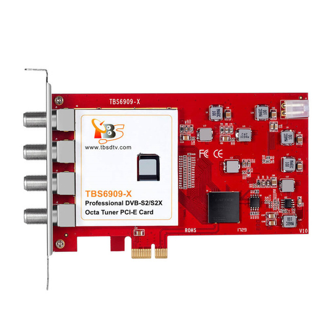TBS6909-X V2 DVB-S2X 8-channel Satellite TV Receiving Card Streaming Card