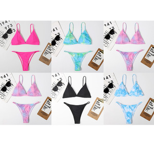 <strong>Swimwear</strong> <strong>Manufacturer</strong> Custom Swimsuits Bikini Sets Luxury Satin Shiny Bikini <strong>Swimwear</strong> for Women - Product Image 2