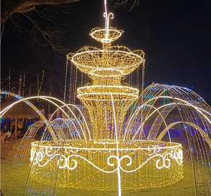 Lumières décoratives de Noël en forme de fontaine pour l'extérieur - Product Image 1