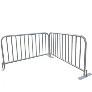 High Quality Temporary Pedestrian Steel Barricade Crowd Control Barriers fence For Sale / construction temporary fence panel