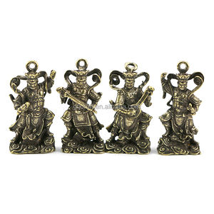 थोक शुद्ध तांबे चार स्वर्गीय राजाओं के चार गोल्डन स्टील मूर्तियों मूर्तियों रेट्रो तांबा गहने - Product Image 1