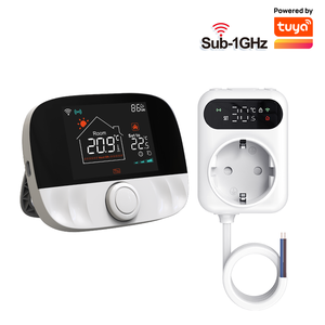 <span class=keywords><strong>Thermostat</strong></span> Wi-Fi Tuya Smart Home au design moderne 2,4 GHz pour chaudière murale à <span class=keywords><strong>gaz</strong></span>, chauffage au sol hydronique pour appartement, prise murale - Product Image 2