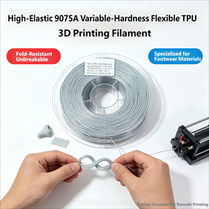 Filament d'impression 3D TPU9075A haute élasticité, absorption des chocs, impression lisse, résistant à l'usure, anti-fissuration pour Bambu Lab - Product Image 5