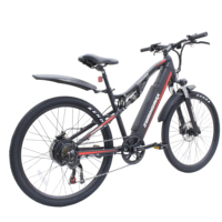 Vélo de montagne électrique sans balais à 7 vitesses de 27,5 pouces |   36V 250W |   Batterie au lithium cachée de 10,4 Ah |   Alliage d'aluminium |