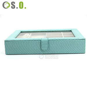 Boîte de rangement à bijoux de voyage portable en cuir PU, élégante et simple, avec organisateur en acrylique pour boucles d'oreilles, colliers et bagues, personnalisable en usine - Product Image 5