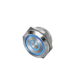 Ultra Thin Momentary Metal <b>Push</b> <b>Button</b> <b>Switch</b> 12mm 16mm 19mm 22mm Flat Head Non-Illuminated Panel Mount <b>Button</b> <b>Switch</b> - Product Image 2