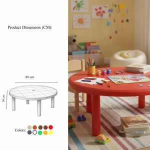 Mesa Redonda Portátil de Plástico para Niños, Estilo Clásico, Color Personalizado, Precio de Fábrica Directo al por Mayor, Escritorio para el Hogar, la Escuela y el Estudio - Product Image 2