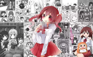 Lukisan dinding Anime kartun Mural kertas dinding 3d kamar tidur perempuan merah muda - Product Image 5
