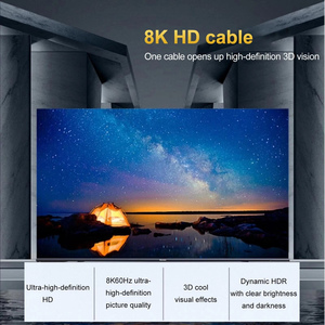 <span class=keywords><strong>Câble</strong></span> coaxial haute vitesse NKIWI 8K avec blindage combiné (<span class=keywords><strong>mâle</strong></span>-<span class=keywords><strong>mâle</strong></span>) pour moniteur, ordinateur, projecteur, ordinateur portable, HDTV - Product Image 6