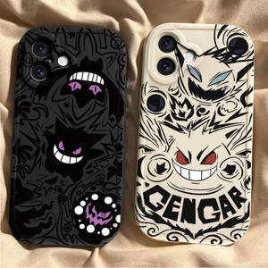 Alla moda simpatico cartone animato Anime Gengar custodia del telefono in Silicone morbido per iPhone 11 16 Pro Max Shell colorato comodo guscio del telefono <span class=keywords><strong>cellulare</strong></span> - Product Image 3