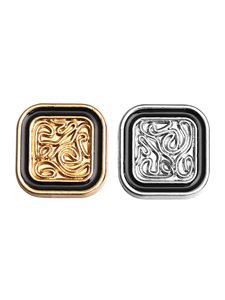 Thời Trang Độc Đáo Mô Hình Dập Nổi Vuông Shank Nút Kẽm Hợp Kim Áo Sơ Mi Nút Trang Trí Cho May Mặc Quần Áo Phụ Kiện - Product Image 4