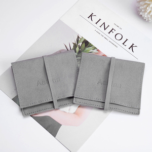 Bolsa de Joyería de Gamuza con Solapa y Logotipo Personalizado de Lujo, para Collares - Product Image 5