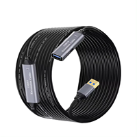 Câble d'extension USB 3.0 haute vitesse 50FT 15m USB mâle à femelle cordon d'extension amplificateur de Signal pour imprimante PC récepteur WiFi