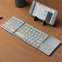 Mini Teclado Bluetooth Plegable y Flexible de Bolsillo, Teclado Inalámbrico Plegable para TV, para Galaxy S8 Ultra