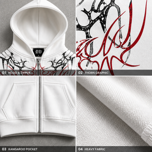 Felpa con Cappuccio e Zip Personalizzata con Stampa Grafica a Ragnatela, <span class=keywords><strong>Abbigliamento</strong></span> Uomo, Felpe Streetwear con Polsini a Costine, OEM ODM Vendita all'Ingrosso - Product Image 5