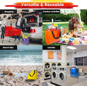 Không thấm nước sinh thái thân thiện với Túi mua sắm tùy chỉnh <span class=keywords><strong>Polypropylene</strong></span> Tote xách tay in màu nhiều lớp PP dệt Túi mua sắm - Product Image 5