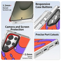 Coque de téléphone portable magnétique UV personnalisée en TPU+PC pour 23/24/25 avec anneau, plaque arrière détachable, charge rapide, antichoc et résistante à la chaleur