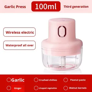 Presse-ail en gros, gadget de cuisine intelligent, hachoir à légumes, mixeur, usage domestique et pour bébé - Product Image 4