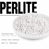 Perlite d'horticulture 2-4 mm, substrat respirant améliorant la drainage pour orchidées, plantes en pot et culture en serre