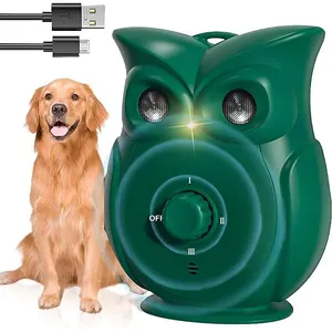 Dispositivo ultrassônico antilatido para cães, dispositivo de treinamento de controle de latido em forma de coruja, novo design para uso doméstico e ao ar livre