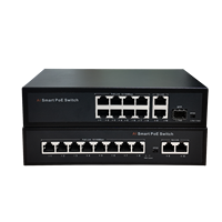 Switch PoE Inteligente con IA 2026 de 8 Puertos para Redes Domésticas/de Oficina, Alimentación Inalámbrica para AP, 2 Puertos de Uplink de 100M, Switch PoE Industrial con IA