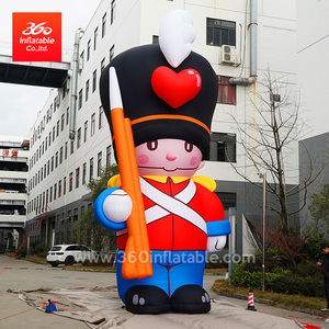 Ballon publicitaire <span class=keywords><strong>gonflable</strong></span> géant personnalisé pour l'extérieur, mascotte britannique géante en tissu Oxford, grands gonflables de dessin animé britanniques - Product Image 3