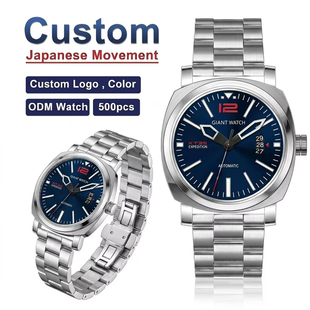 Custom High End Custom NH35 Automatic Sport Watch Full Luminous Dial Multiple Strap Options Bulk Supply Watch