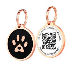 Étiquette d'identification personnalisée pour animaux de compagnie avec <span class=keywords><strong>code</strong></span> QR pour chiens et chats, étiquette à scanner par QR - Product Image 4