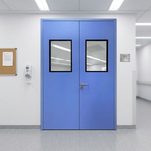 Porte à ouverture latérale pour couloir propre, portes médicales pour laboratoire, salle de bloc opératoire propre, atelier et laboratoire - Product Image 2