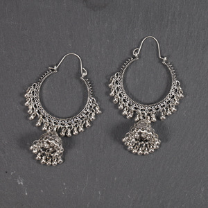 Pendientes de Borla Vintage de Aleación de Metal Precioso para Mujer, Joyería Coleccionable Cultural para Uso Diario - Product Image 1