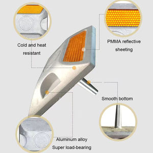 للبيع بالجملة مسمار من الألومنيوم المصبوب العاكسة ذو الوجهين مربع برودينغ صولب شمسي مسمار من الألومنيوم - Product Image 4
