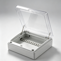 Boîtier de distribution électrique étanche en plastique pour extérieur, 2 voies, 110 V, 20 A, 8 prises, montage en surface, avec disjoncteur en cuivre