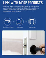 Système Domotique Intelligent UEMON 6 Pouces Entièrement Automatique Tuya, Contrôle des Appareils Domestiques Sans Fil Wi-Fi, Écran Tactile, Fonctionnement Android, Électrique