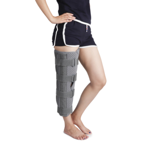 Cinta de fixação do joelho médica para imobilização pós-operatória patela luxação ligamento lesão design três peças Estadias - Product Image 3