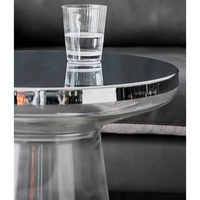 Nordique De Luxe Moderne Salontafel Couchtisch Marbre Top End Coffes Table Ensemble Canapé Côté Ronde En Verre Table Basse