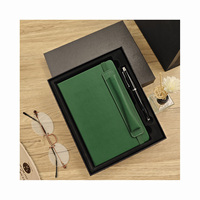 Nouveauté 2026 : Coffret Cadeau Carnet A5 avec Porte-Stylo sur la Couverture et Boîte, Coffret Cadeau d'Affaires Premium pour Entreprises et Bureaux