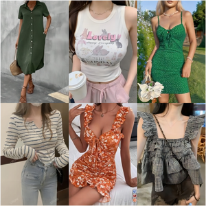 <span class=keywords><strong>Venta</strong></span> Directa de Fábrica al por Mayor: Blusas de Verano para Mujer de Alta Calidad y Estilo Moderno, Envío Aleatorio de Inventario - Product Image 6