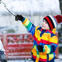Gants magiques d'hiver pour enfants, 100% acrylique, tricotés, personnalisés