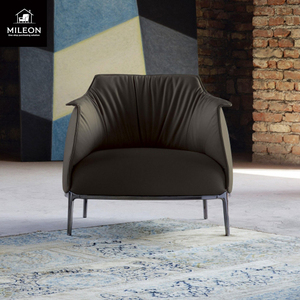 כורסא עור בד מלון דגם חדר פשוט בסגנון מיוחד מינימליסטי ונורדי מינימליסטי יחיד מעצב ספה כסא - Product Image 5