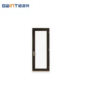 GWINT Porte battante en aluminium Portes battantes en aluminium Double vitrage Porte battante simple en aluminium trempé avec verre