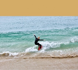 Skimboard en bois léger avec dessus en EVA, pour tous les niveaux, sports nautiques, planche de surf pour les eaux océaniques TS0063 Body Board TS0063 - Product Image 6