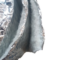 Feutre aiguilleté en fibre de verre résistant aux hautes températures, composite simple face avec feuille d'aluminium