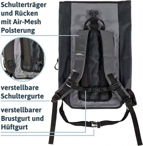 Mochila Impermeable Multifuncional de PVC de 20L con Cierre Enrollable, para Senderismo, Deportes al Aire Libre, Resistente, para Rafting y Rastreo de Ríos - Product Image 3