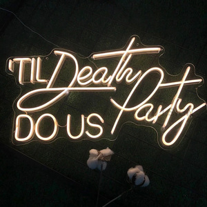 Nhà máy tùy chỉnh lớn văn bản tên đẹp màu hồng Led Neon dấu hiệu cho nhà đám cưới sinh nhật - Product Image 6